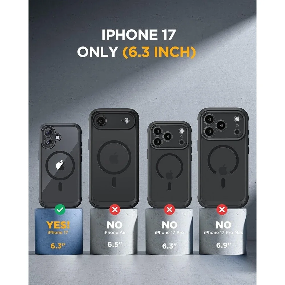 Miracase for iPhone 17 Case 6.3'', FullBody Bumper Military Drop Protection O...